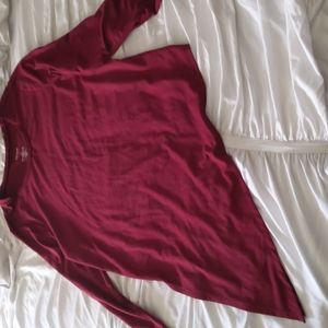 Red Torrid 1x Assymetric active shirt